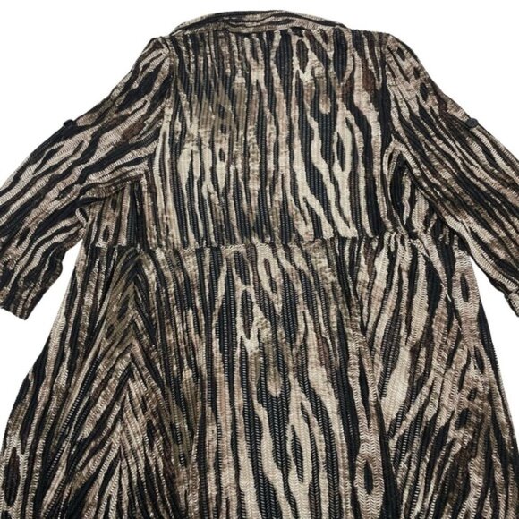 JOSEPH RIBKOFF Textured Cover Up Sz 8 Animal Print - Picture 6 of 6